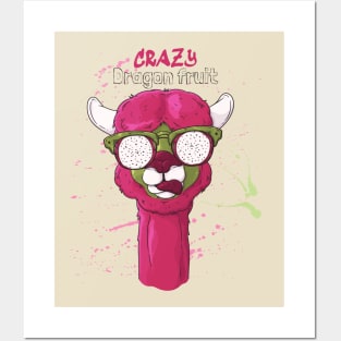 lama crazy dragon fruit Posters and Art